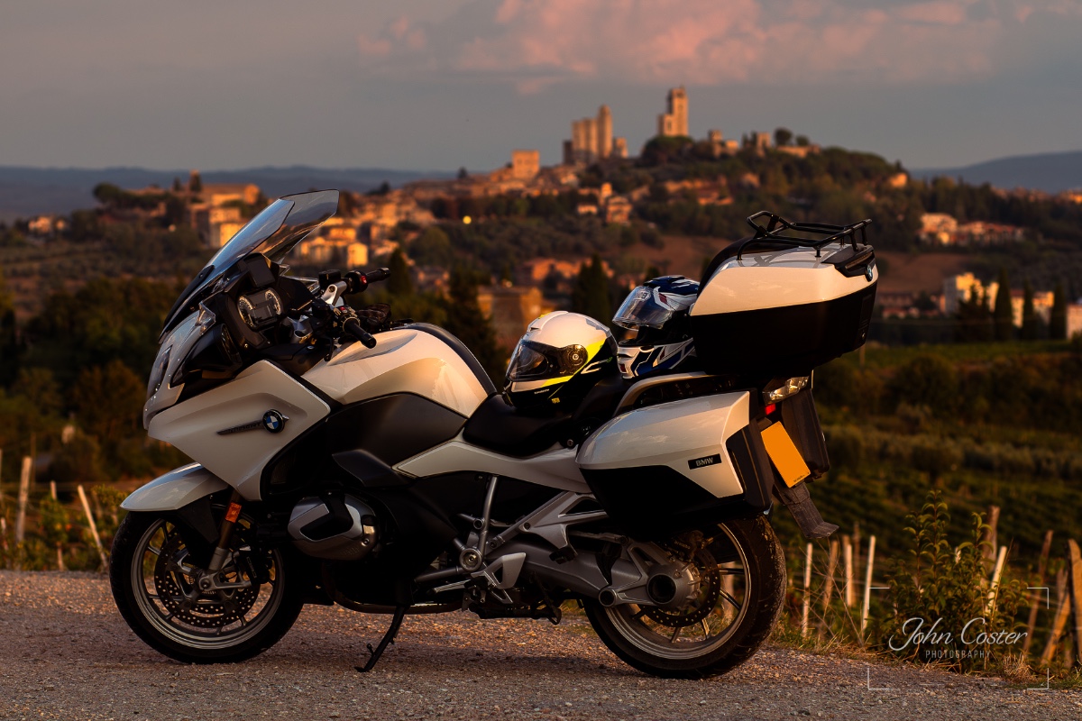 R1250RT San Gimignano Sunset