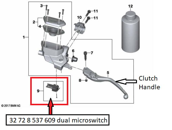 BMW image of microswitch assembly